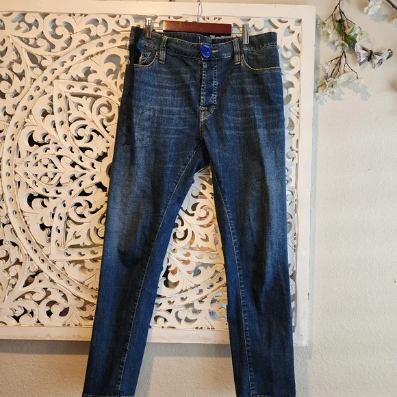 MAURIZIO MASSIMINO DARK WASH, MADE IN ITALY SIZE EU 42 STRAIGHT LEG - Picture 7 of 16